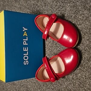 SOLE PLAY red girls dress shoes